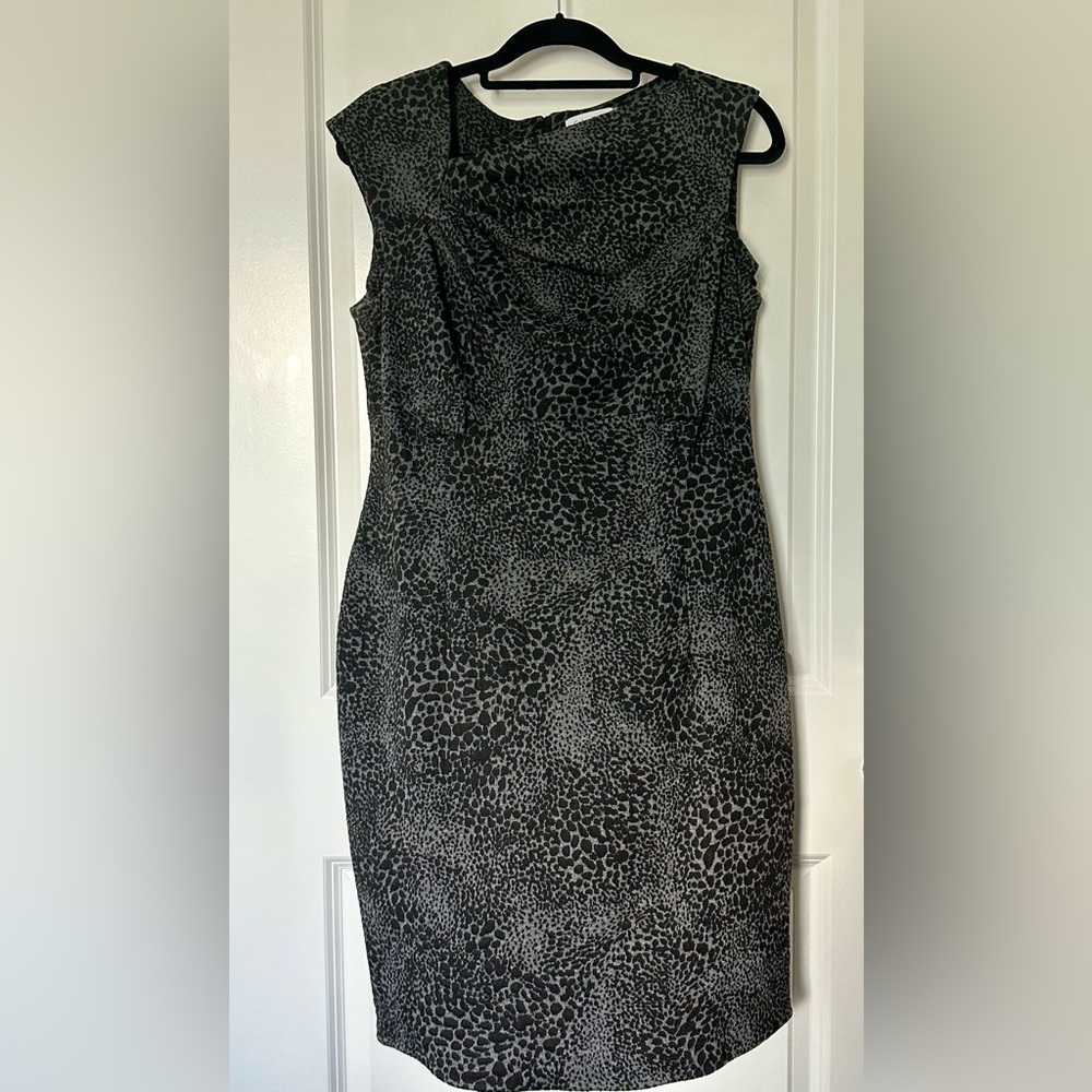 Calvin Klein Leopard Print Dress size 12